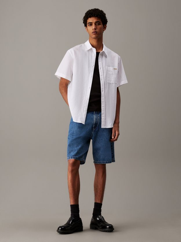 Linen Cotton Short Sleeve Shirt