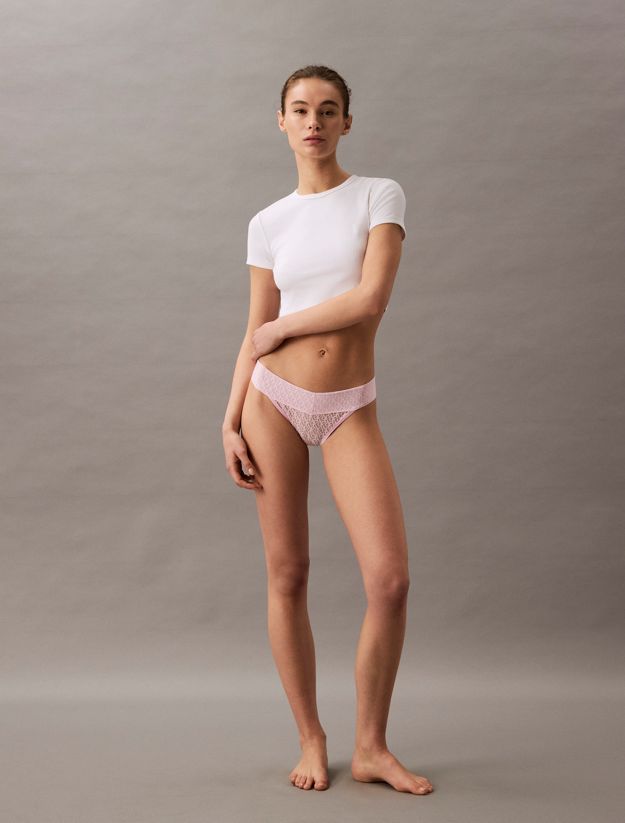 Low Rise Bikini Briefs - Icon Logo Lace