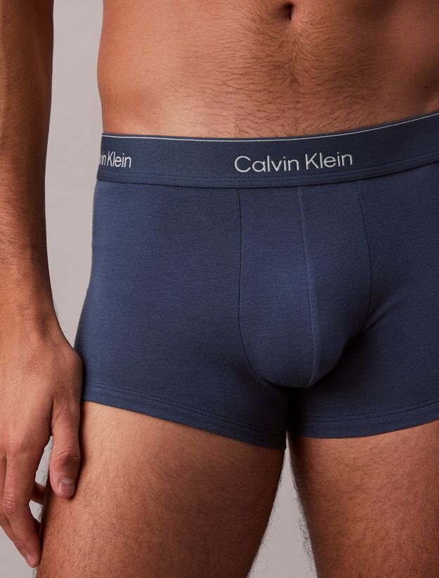 3 Pack Low Rise Trunks - Icon Cotton Stretch