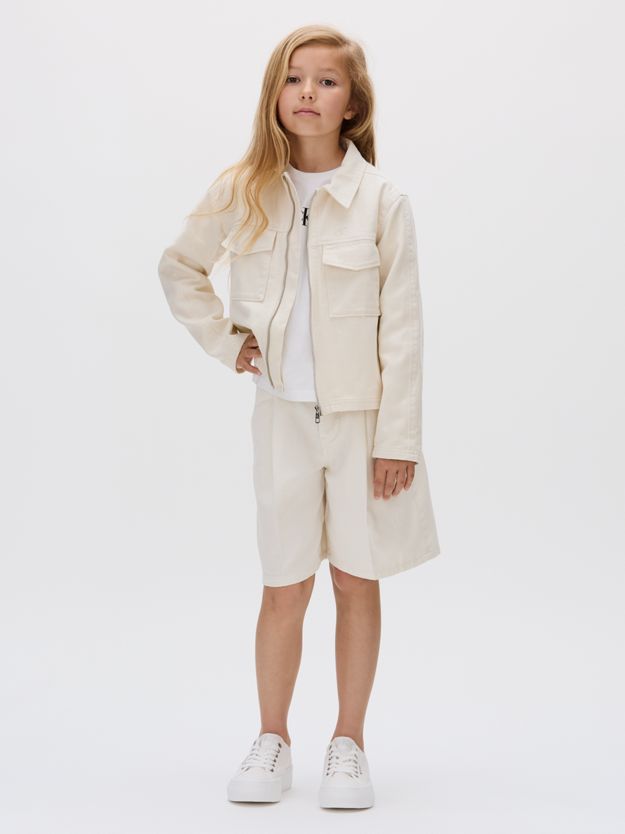 Flared Bermuda Chino Shorts