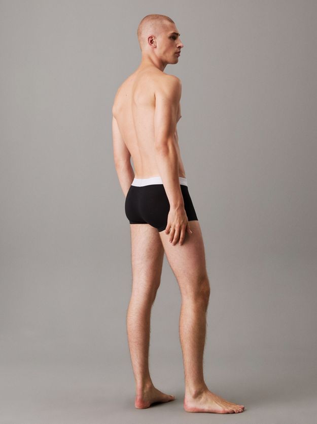 3 Pack Low Rise Trunks - Icon Cotton Stretch