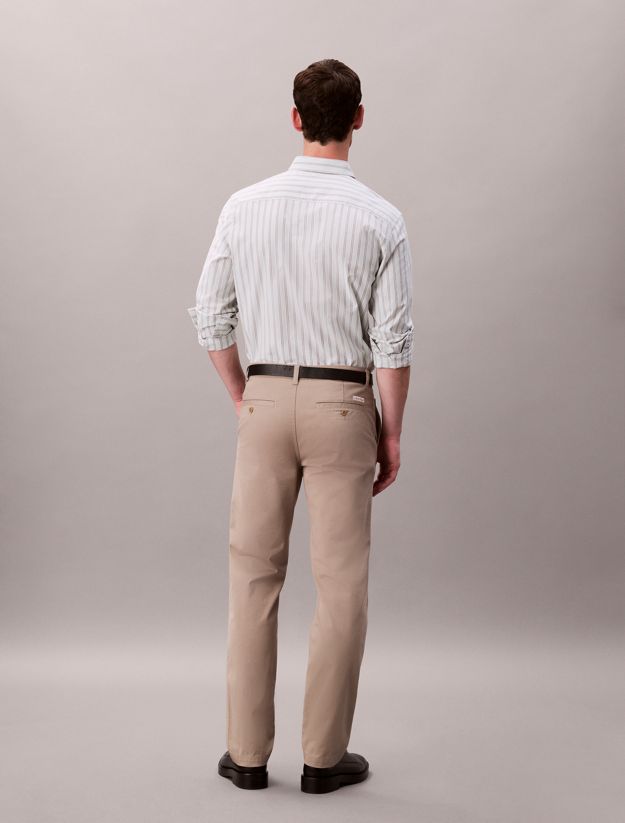 Slim Twill Chino Trousers