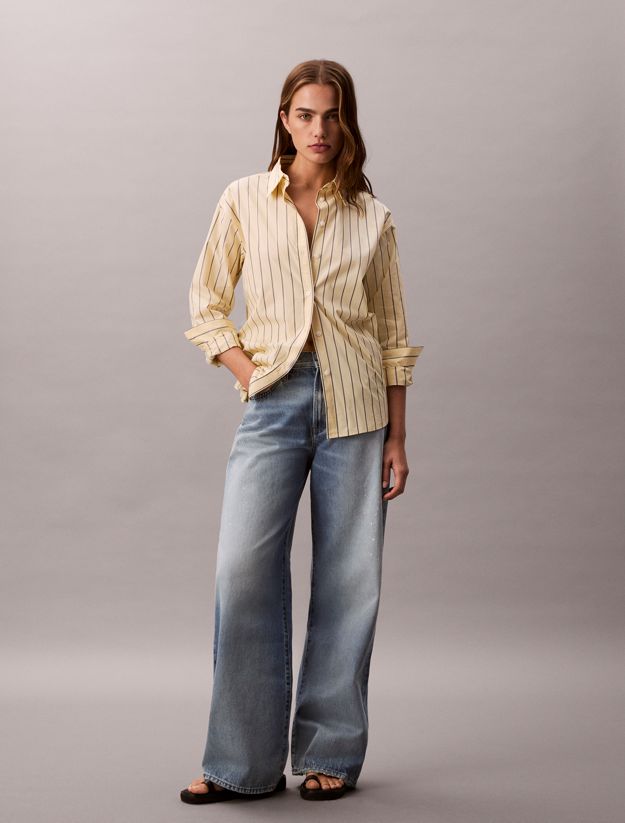 Striped Button-Down Shirt