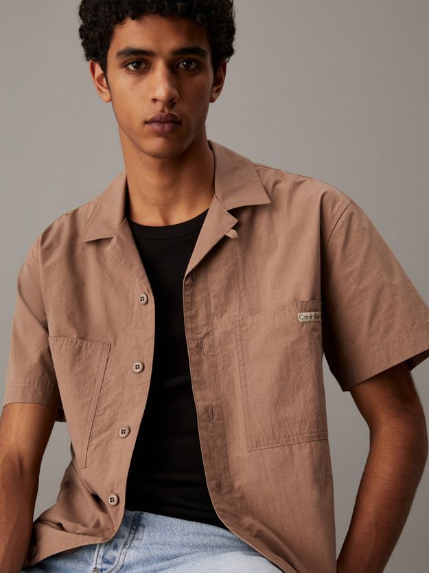 Cotton Poplin Short Sleeve Shirt