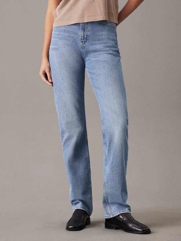 High Rise Straight Jeans