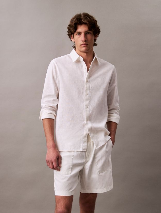 Cotton Linen Twill Shorts