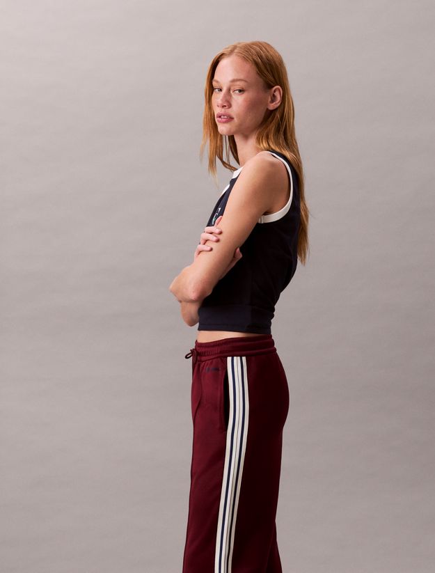 High Shine French Terry Track Pants