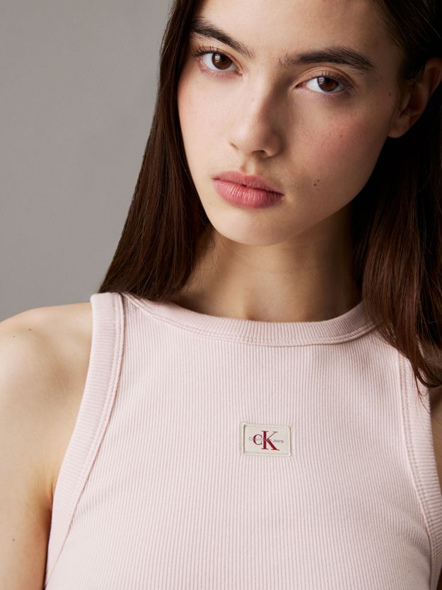 Slim Ribbed Cotton Tank Top