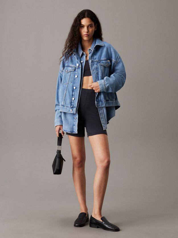 Ribbed Cotton Cycling Shorts