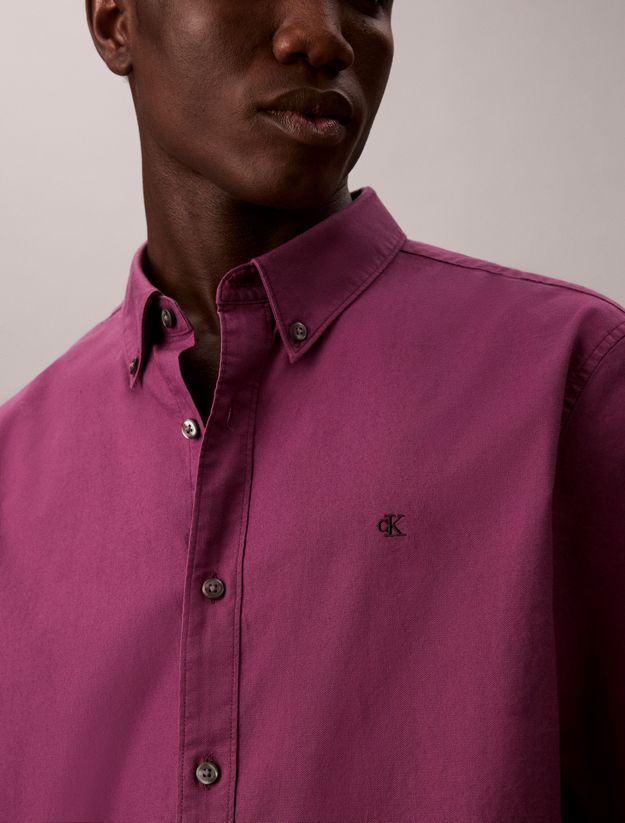 Solid Classic Oxford Button-Down Shirt