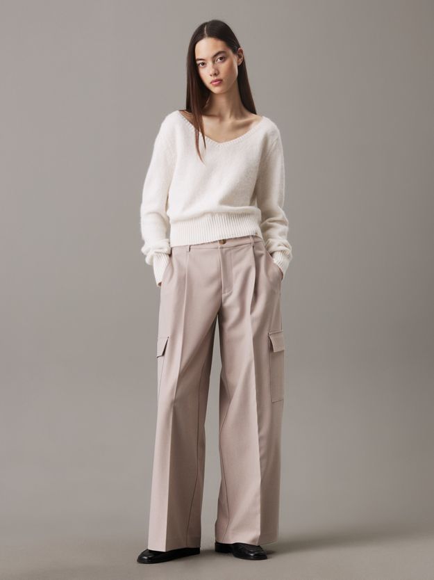 Relaxed Tailored Cargo Trousers