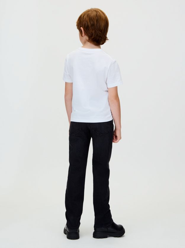 Mid Rise Straight Jeans