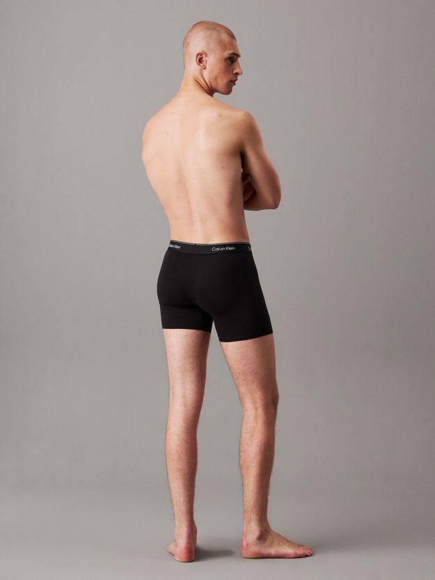 3 Pack Boxer Briefs - Icon Cotton Stretch