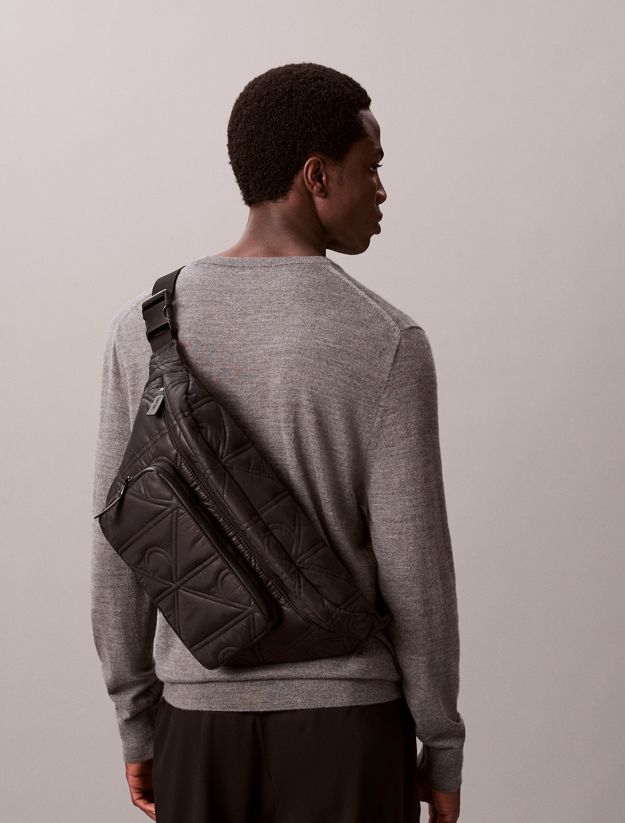 Puffer Monogram Logo Sling Bag