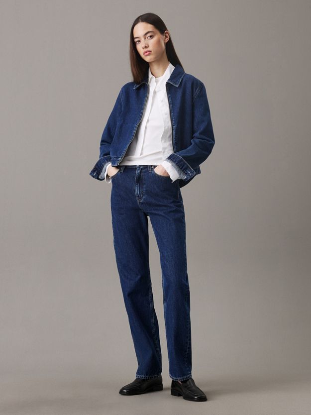 High Rise Straight Jeans