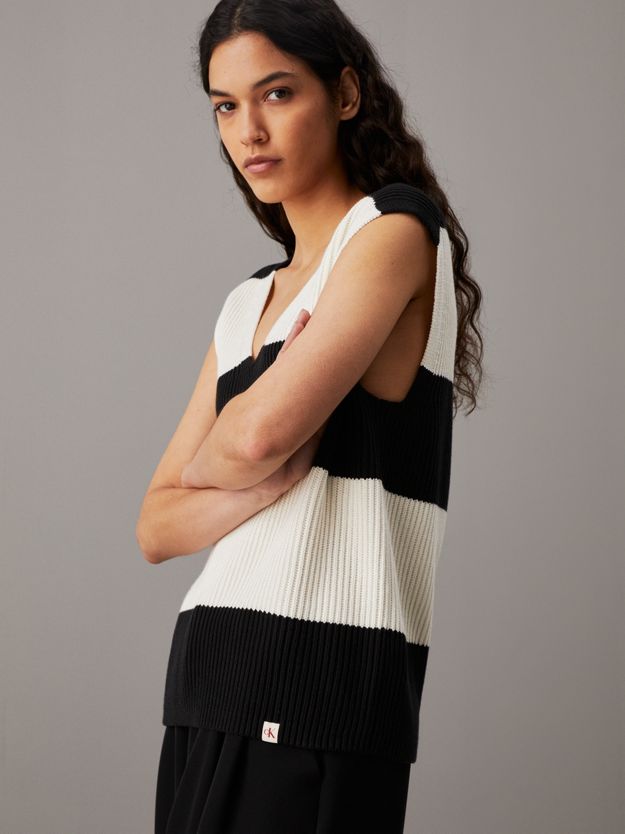 Chunky Ribbed Cotton Vest