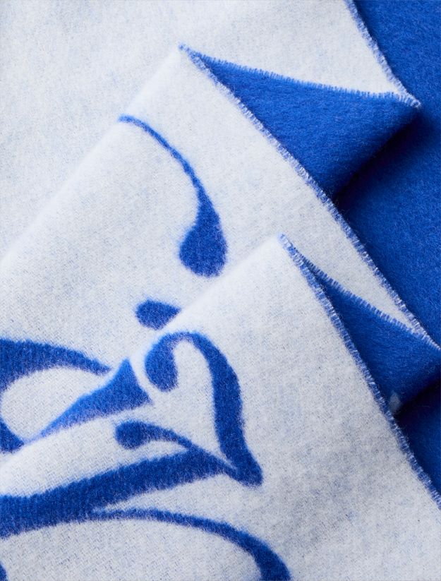 Warm Soft Wool Logo Scarf