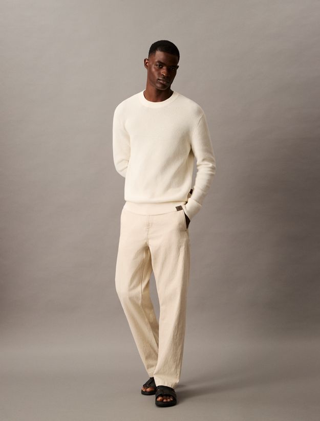 Cotton Linen Relaxed Jeans