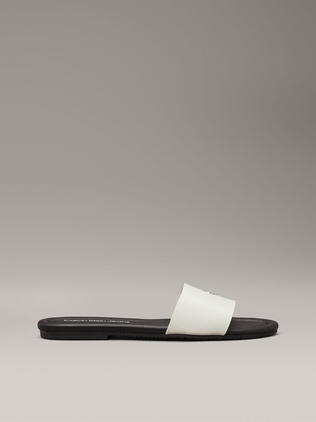 Faux Leather Sliders