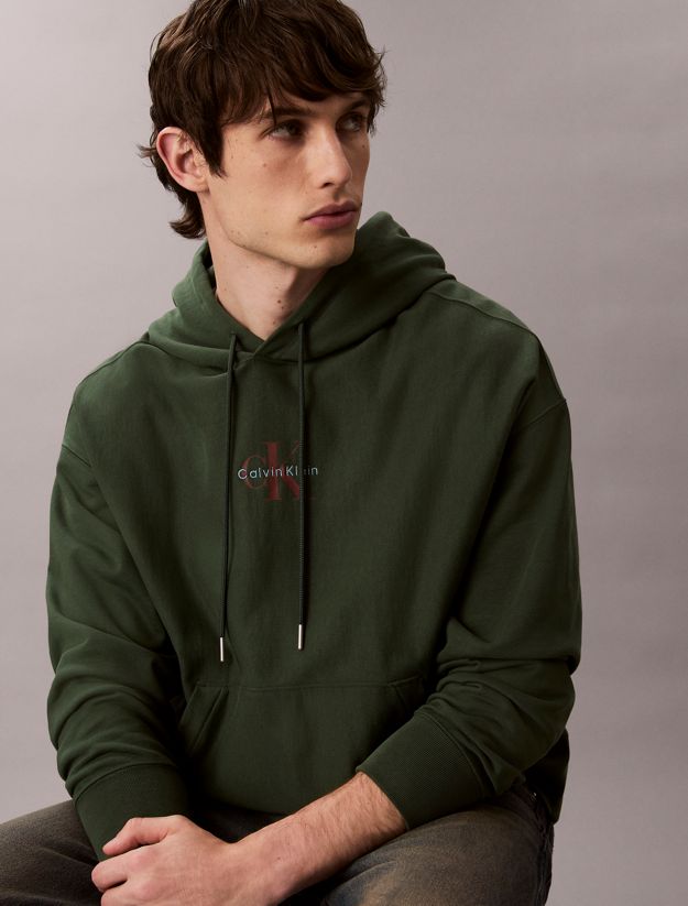 Premium Fleece Monogram Logo Hoodie