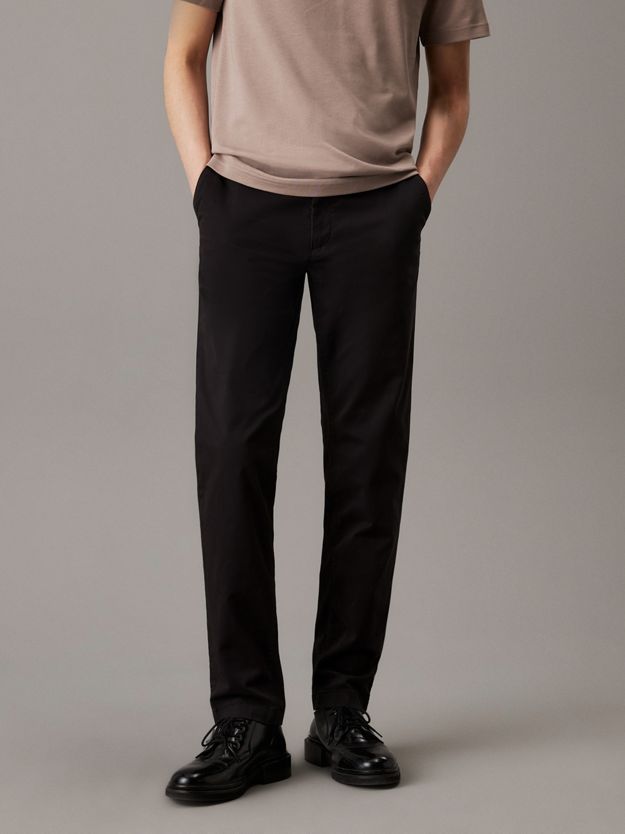 Slim Twill Chino Trousers