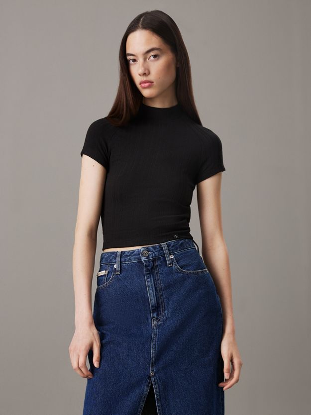 Slim Textured Rib T-shirt