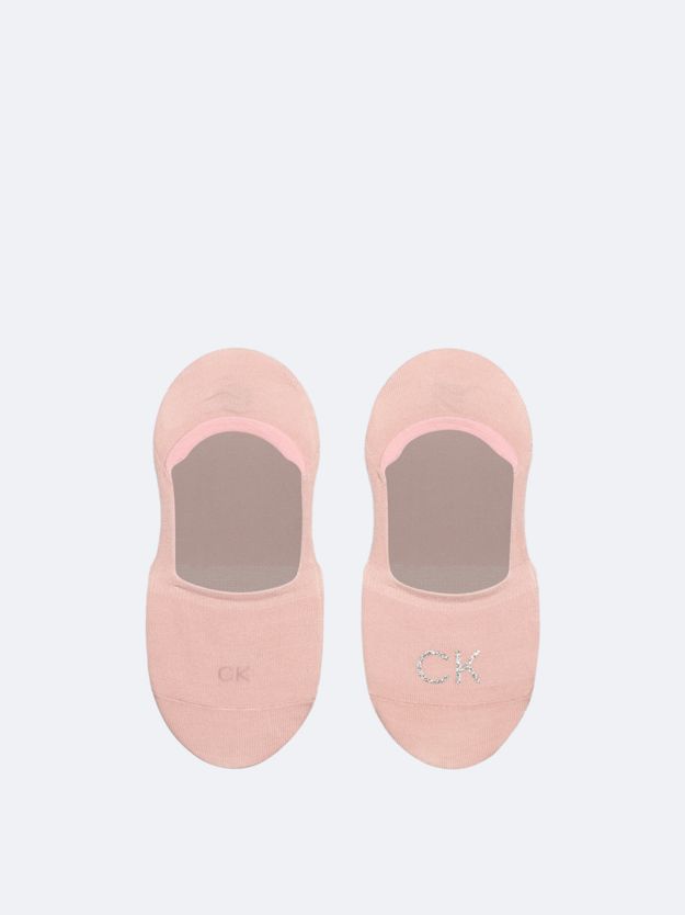 2 Pack Soft Cotton Shiny Logo Invisible Socks