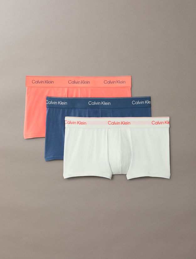 3 Pack Low Rise Trunks - Icon Cotton Stretch