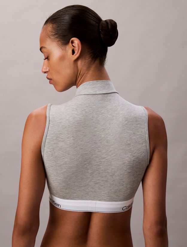 Lightly Lined Mockneck Bralette - Icon Cotton Modal