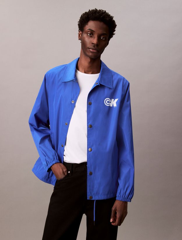 Sport Monogram Logo Coach Jacket