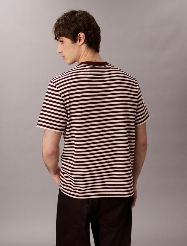 Monogram Logo Stripe Relaxed T-Shirt