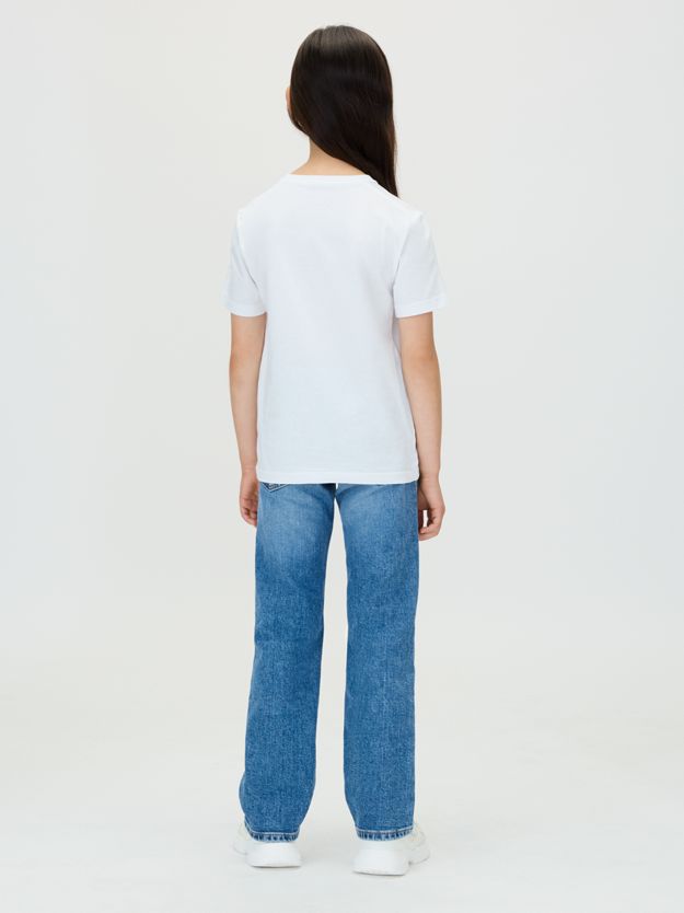 Mid Rise Straight Jeans