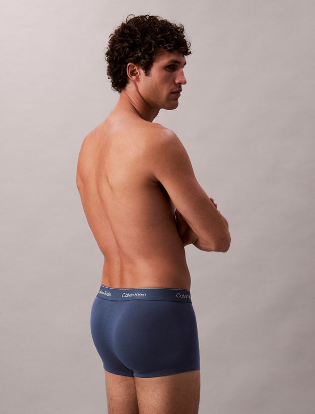 3 Pack Low Rise Trunks - Icon Cotton Stretch