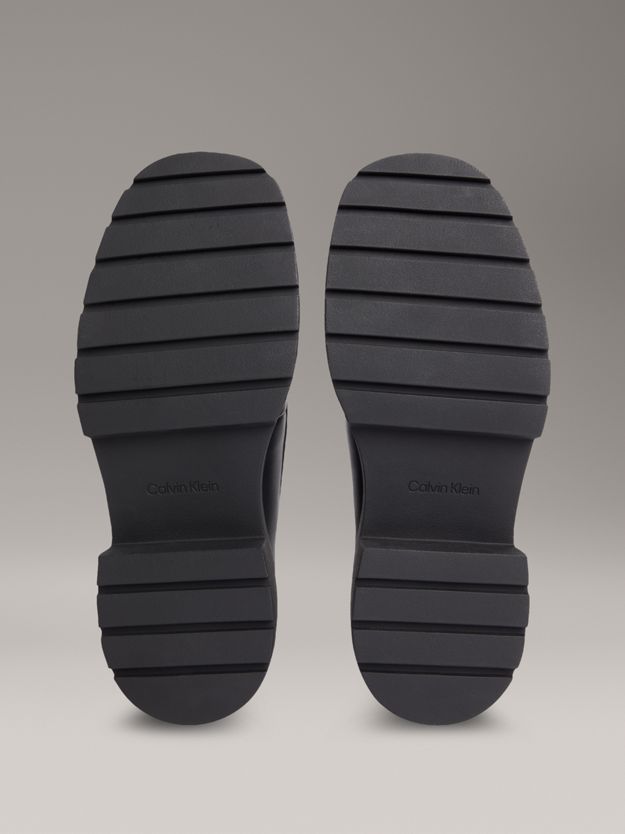 Leather Platform Loafers