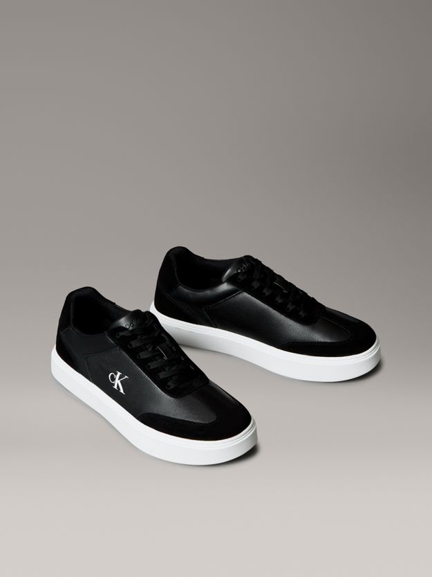 Tumbled Leather Flexible Sole Trainers