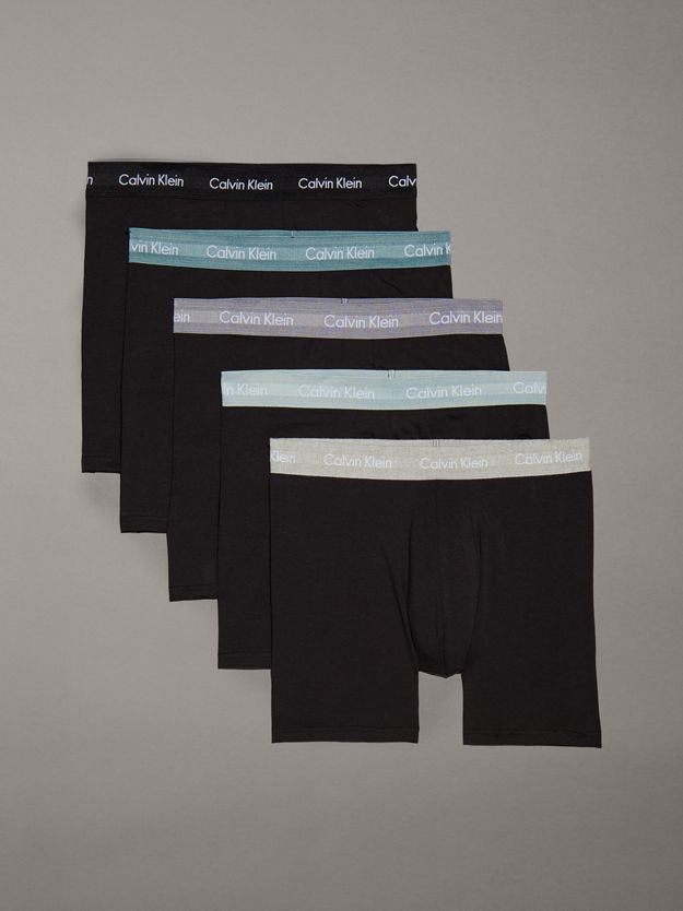 5 Pack Boxer Briefs - Cotton Stretch