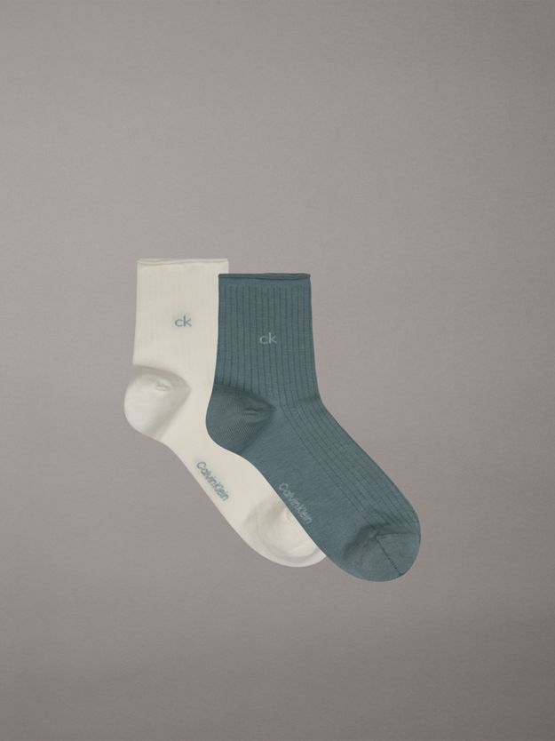 2 Pack Striped Crew Socks