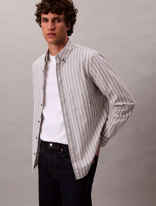 Stripe Oxford Classic Button-Down Shirt