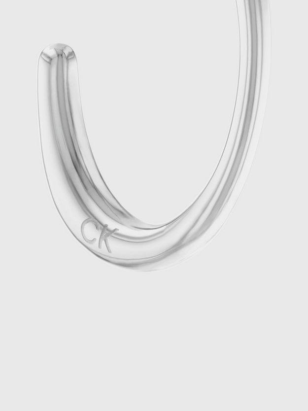 Organic Shape Hoop Earrings