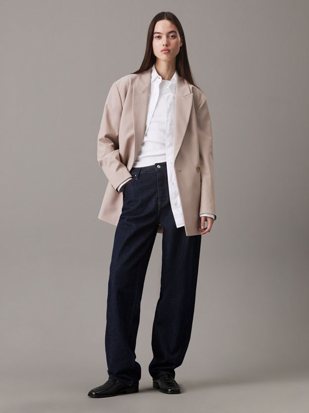 Relaxed Double-Breasted Blazer