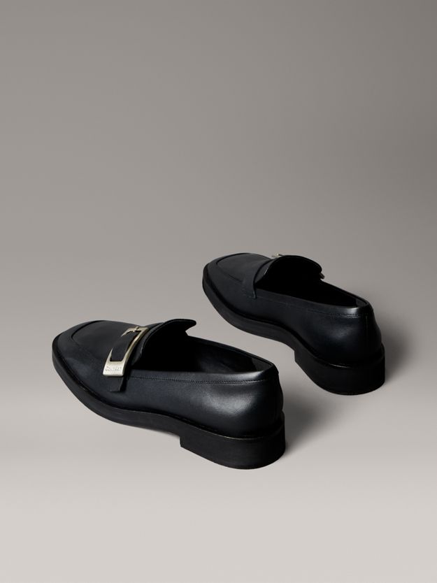 Leather Apron Toe Loafers