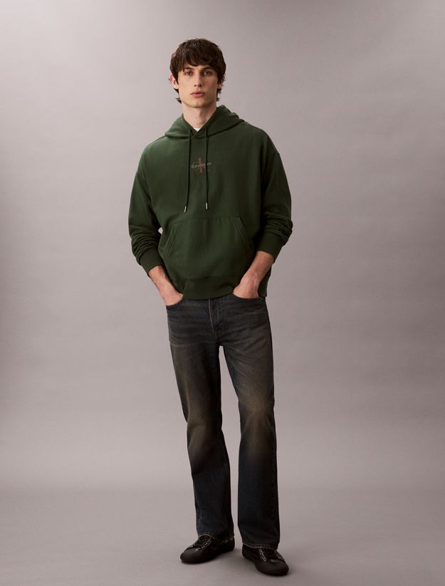 Premium Fleece Monogram Logo Hoodie