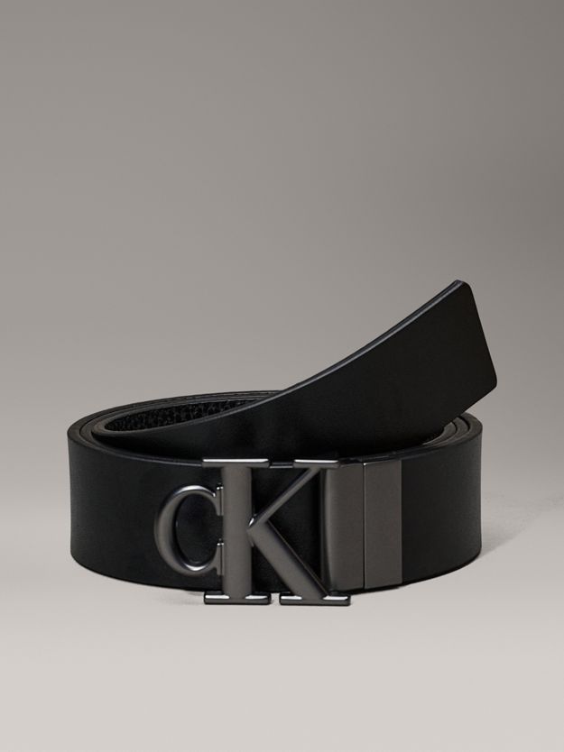 Leather Reversible Logo Belt