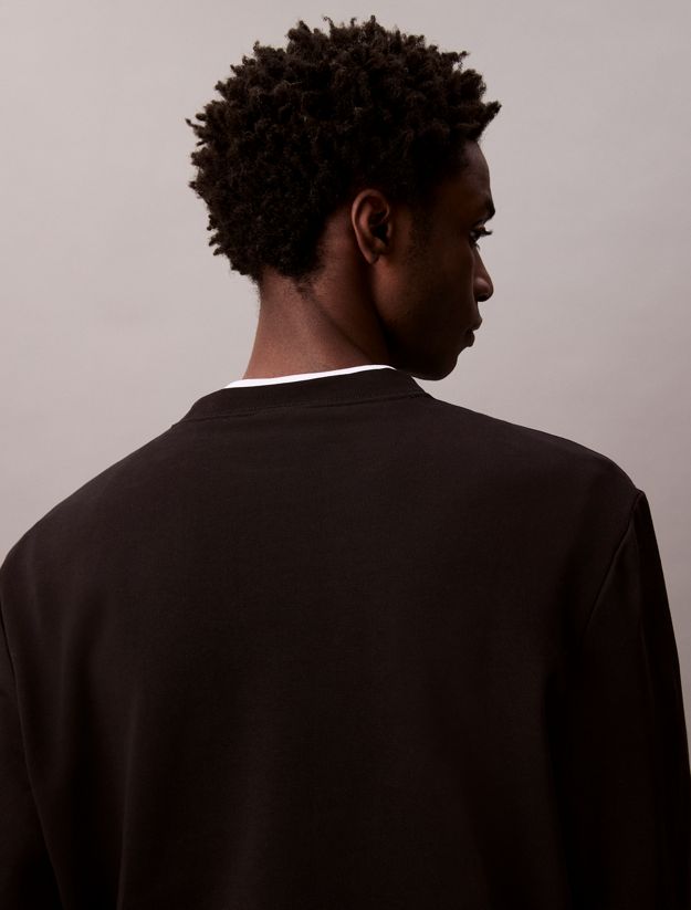 Cotton Terry Badge Sweatshirt