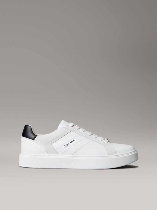 Leather and Suede Flexible Sole Trainers