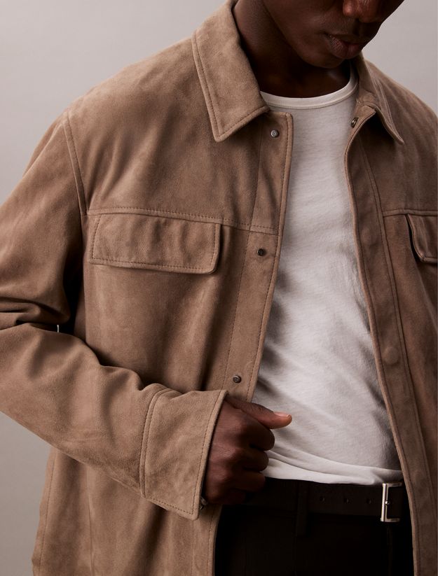 Suede Shirt Jacket