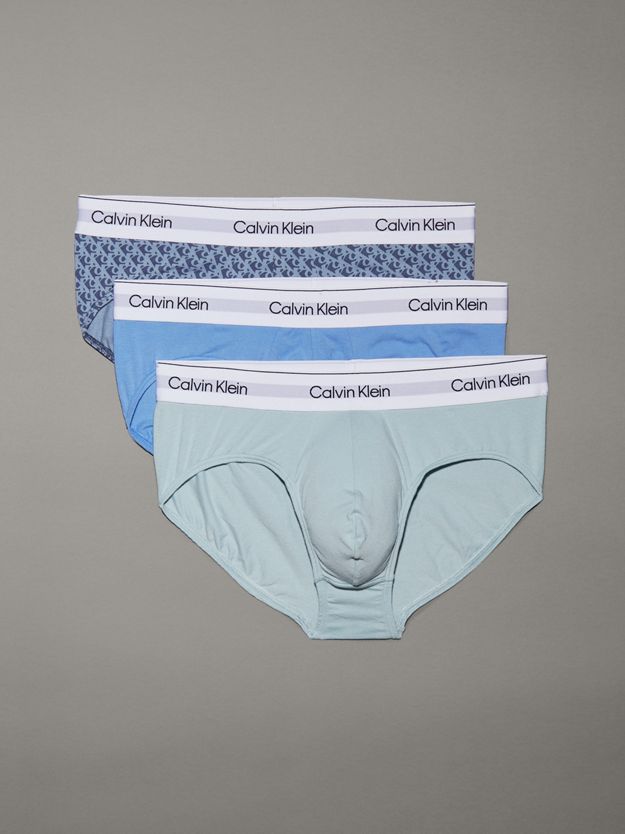 3 Pack Hip Briefs - Icon Cotton Stretch
