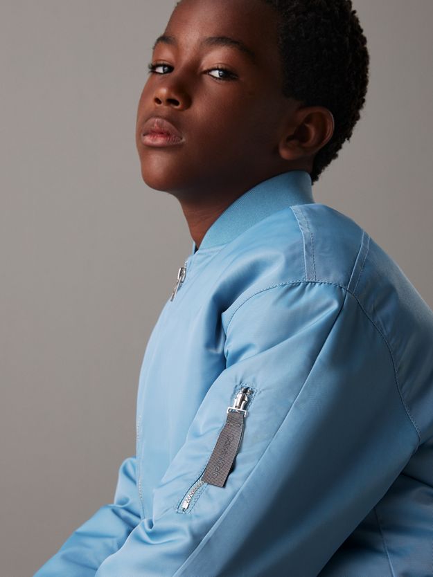 Boxy Satin Bomber Jacket