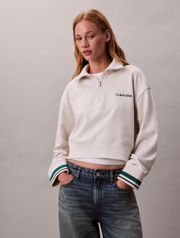 French Terry 1/4 Zip Sweatshirt