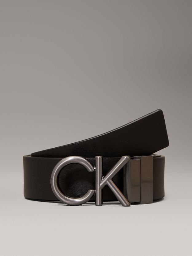 Leather Reversible Logo Belt